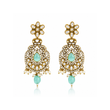 LONG RAANI HAAR STYLE NECK PIECE WITH EARRINGS & MAANG TIKA