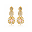 ANTIQUE GOLD PLATED CHOKER SET WITH EARRINGS