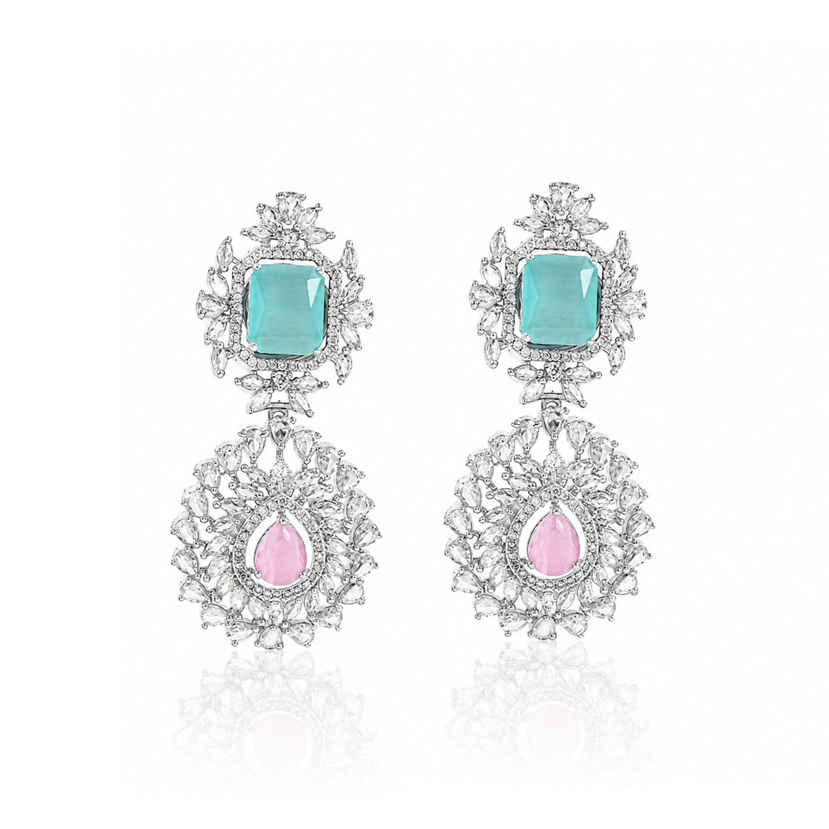 CZ NECKLACE SET WITH EARRINGS