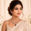 ANTIQUE KUNDAN NECKLACE SET WITH EARRINGS