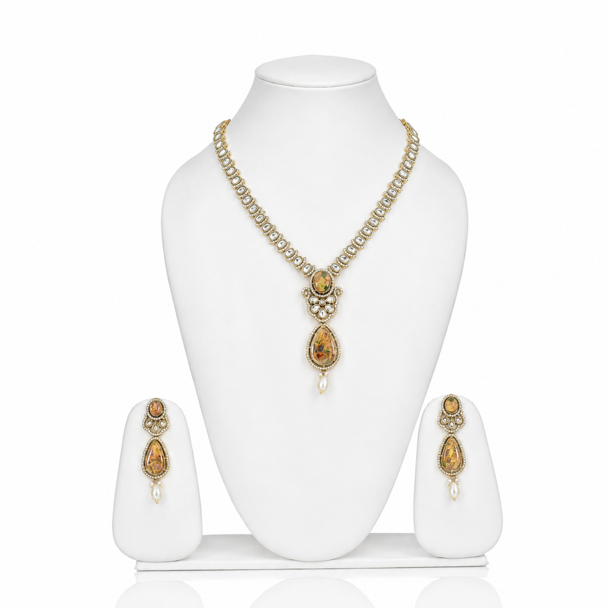LONG RAANI HAAR STYLE WITH EARRINGS
