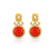 MULTICOLOUR GLASS STONES NECKLACE SET WITH EARRING