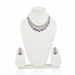 AMERICAN DIAMOND NECKLACE SET WITH EARRINGS