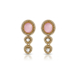 GOLD PLATED CHAIN SET WITH PENDANT AND EARRINGS
