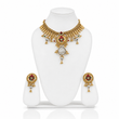 ANTIQUE GOLD PLATED NECKLACE SET WITH EARRINGS