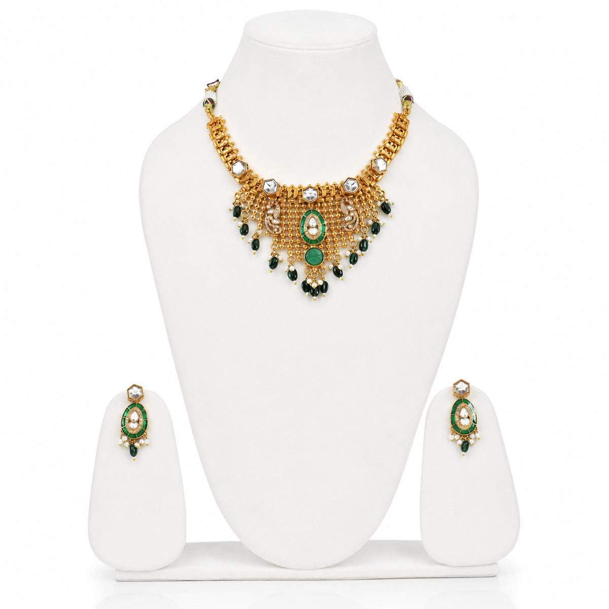 RAJASTHANI AAD STYLE NECKLACE SETWITH EARRINGS