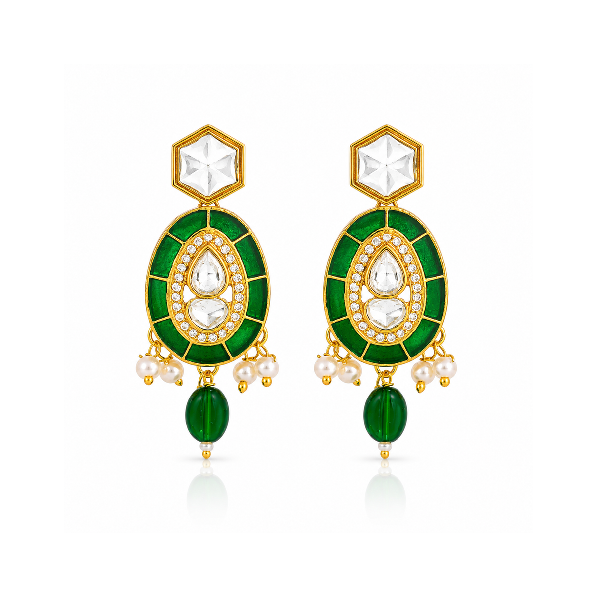 RAJASTHANI AAD STYLE NECKLACE SETWITH EARRINGS