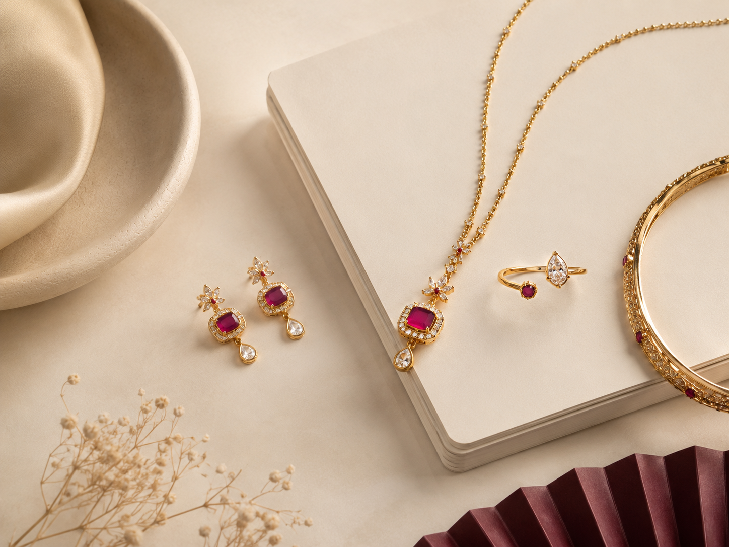 Ruby jewellery collection